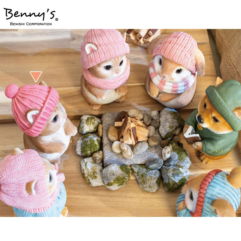 紅石 オブジェ べニーズキャット あったか B QB-014B 1個(ご注文単位1個)【直送品】