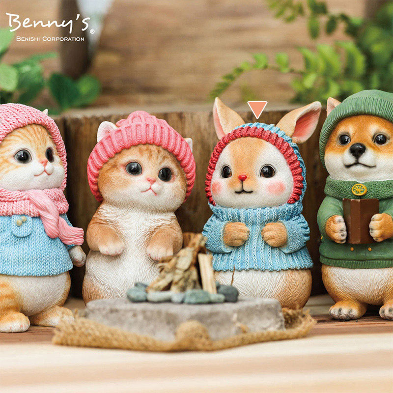 紅石 オブジェ ベニーズラビット あったか D QB-014D 1個(ご注文単位1個)【直送品】