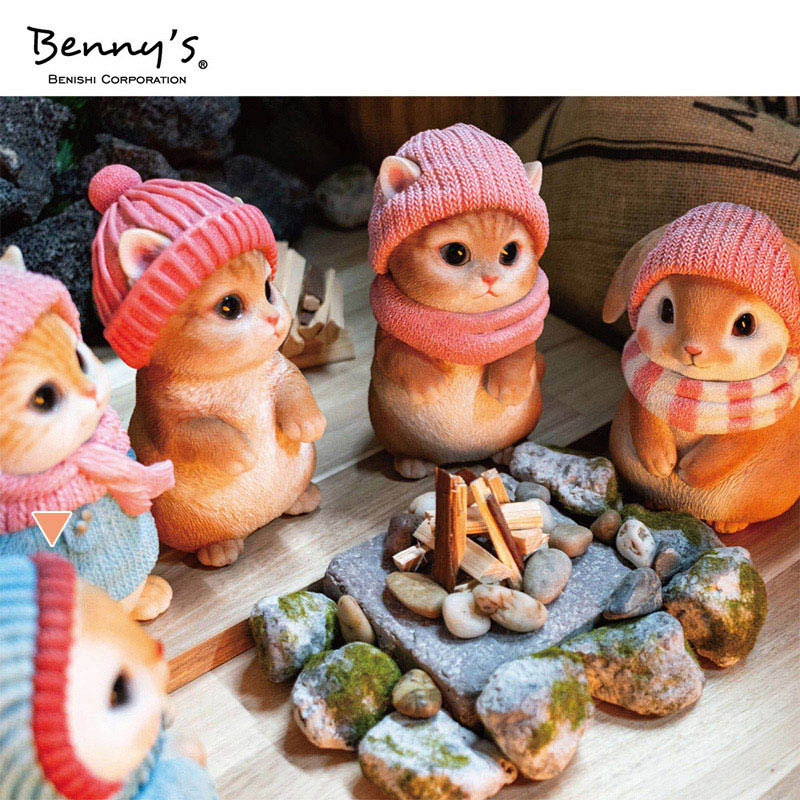 紅石 オブジェ ベニーズラビット あったか D QB-014D 1個(ご注文単位1個)【直送品】