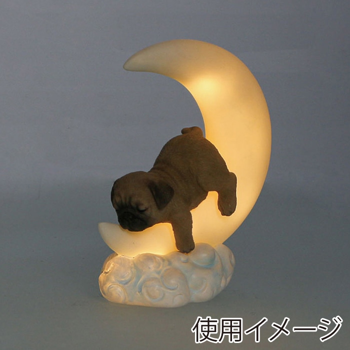紅石 LEDライト ムーンライト パグ QB-015A 1個（ご注文単位1個）【直送品】