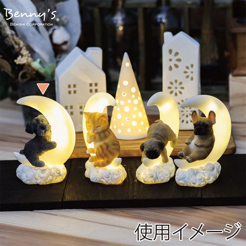 紅石 LEDライト ムーンライト シュナウザー QB-015D 1個（ご注文単位1個）【直送品】