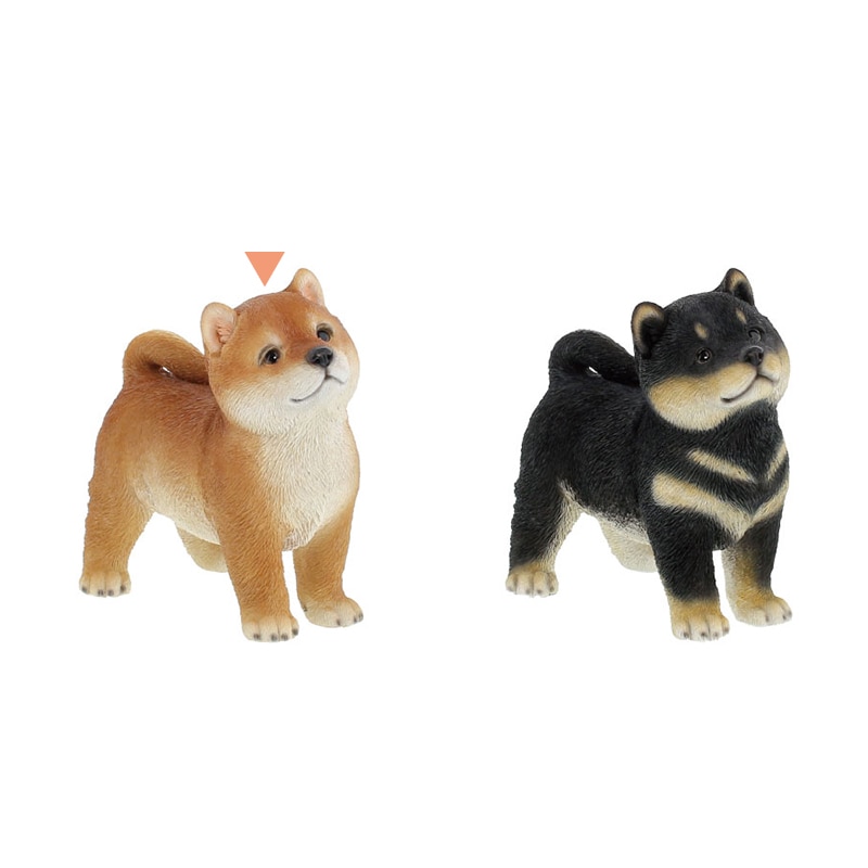 紅石 オブジェ シバ 赤柴 QB-029 1個（ご注文単位1個）【直送品】