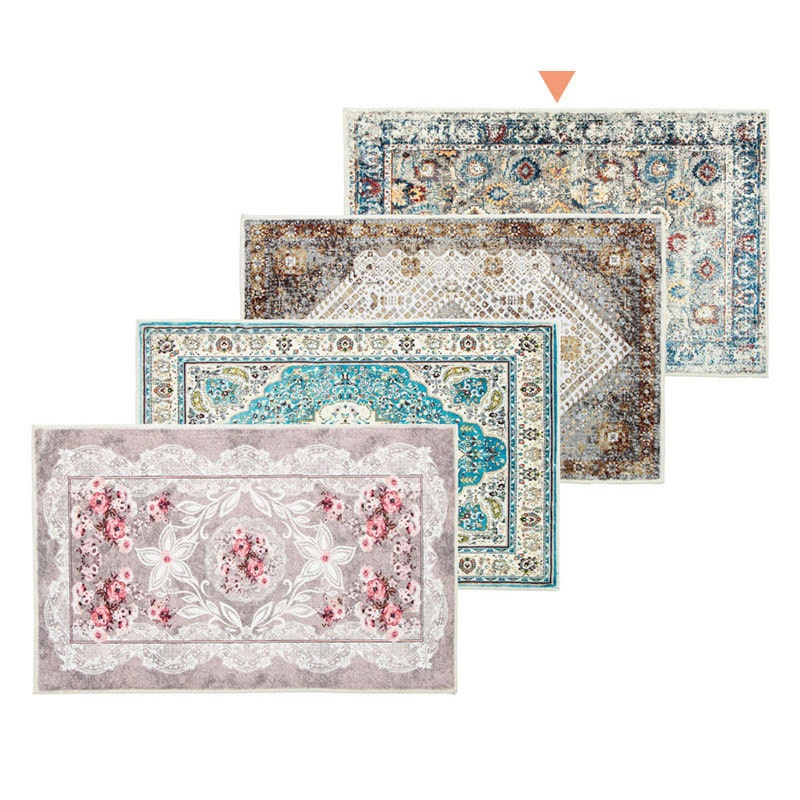 紅石 マイクロファイバーソフトタッチマット ブルー/グレー SXC-001D 1枚(ご注文単位2枚)【直送品】