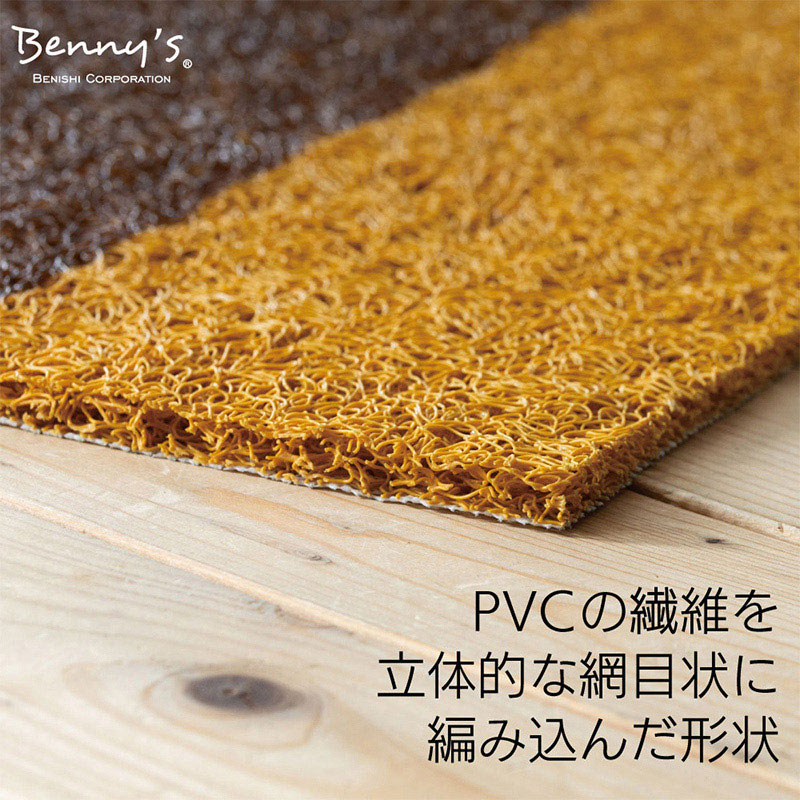 紅石 PVCハローマット イエロー SXC-002A 1枚(ご注文単位2枚)【直送品】