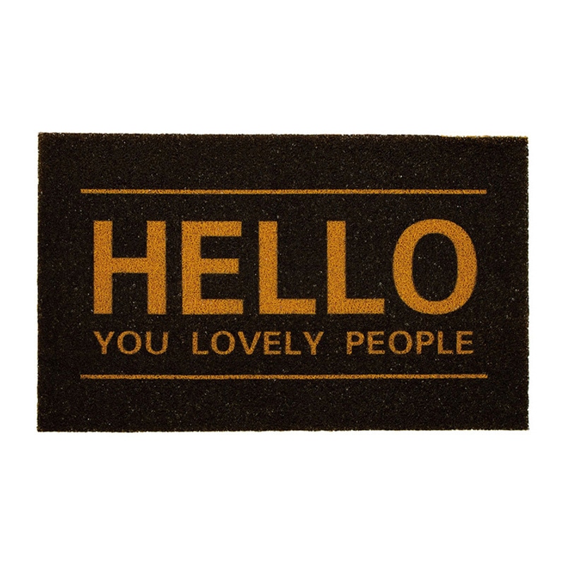 紅石 PVCハローマット ブラウン SXC-002B 1枚（ご注文単位2枚）【直送品】