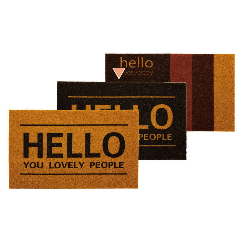 紅石 PVCハローマット ブラウン SXC-002B 1枚（ご注文単位2枚）【直送品】