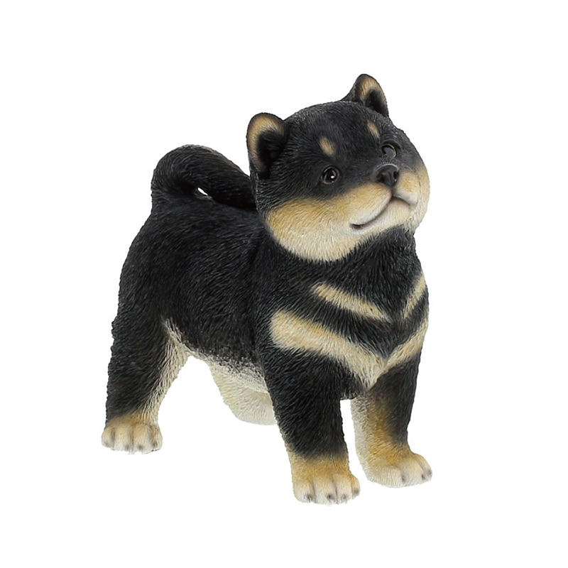 紅石 オブジェ シバ 黒柴 QB-029BK 1個（ご注文単位1個）【直送品】