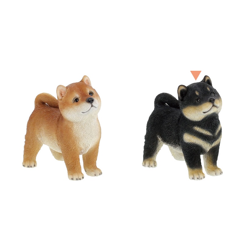 紅石 オブジェ シバ 黒柴 QB-029BK 1個（ご注文単位1個）【直送品】