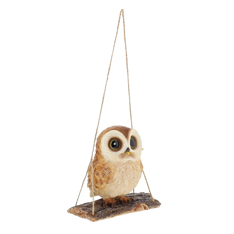 紅石 オブジェ フクロウ ブランコ QB-037 1個（ご注文単位1個）【直送品】