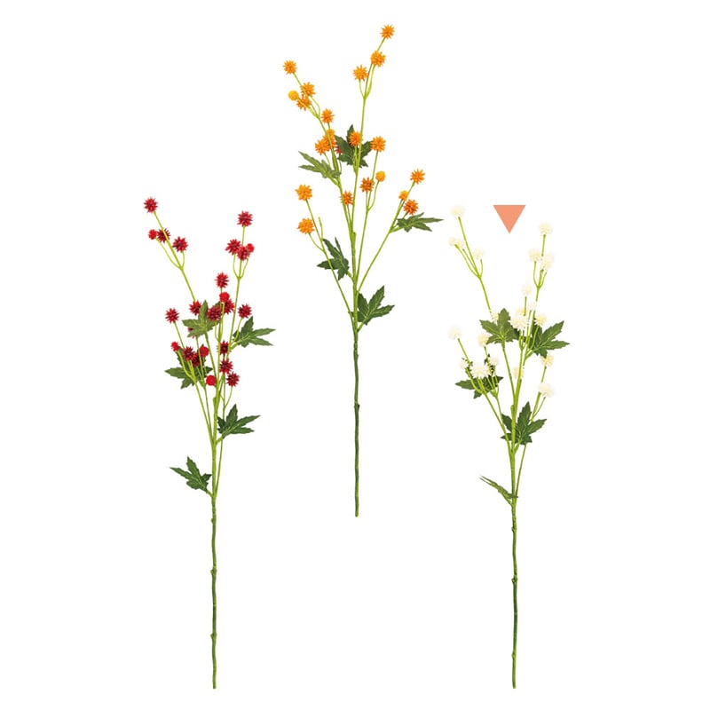 紅石 アートフラワー サーキュラスプレー クリーム K-689-21 1本(ご注文単位12本)【直送品】