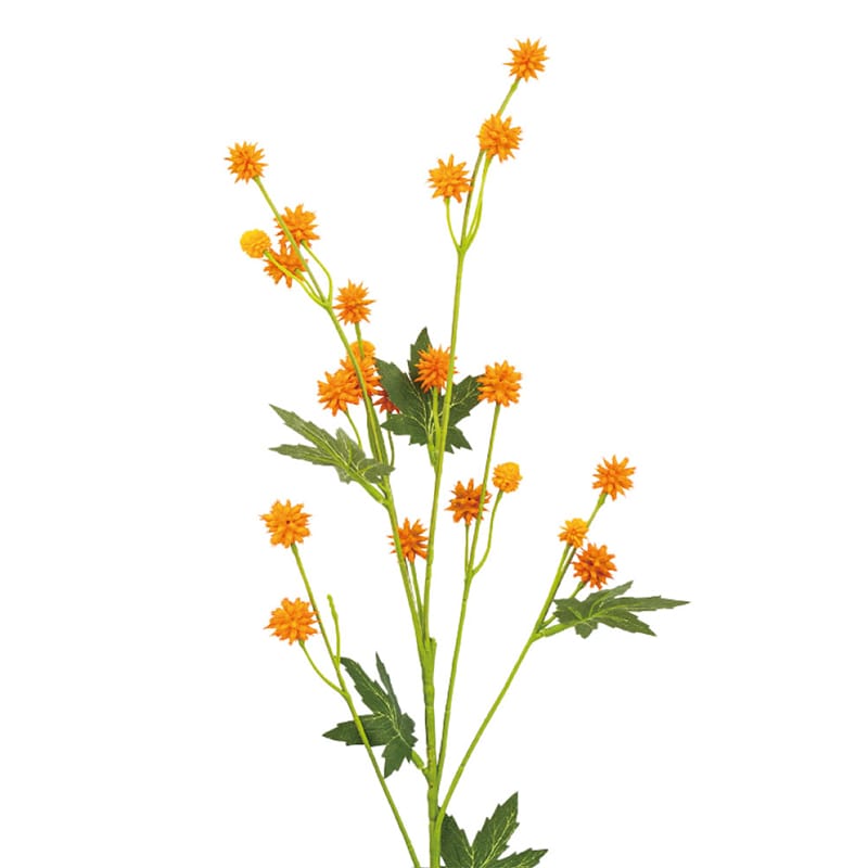 紅石 アートフラワー サーキュラスプレー オレンジ K-689-17 1本（ご注文単位12本）【直送品】