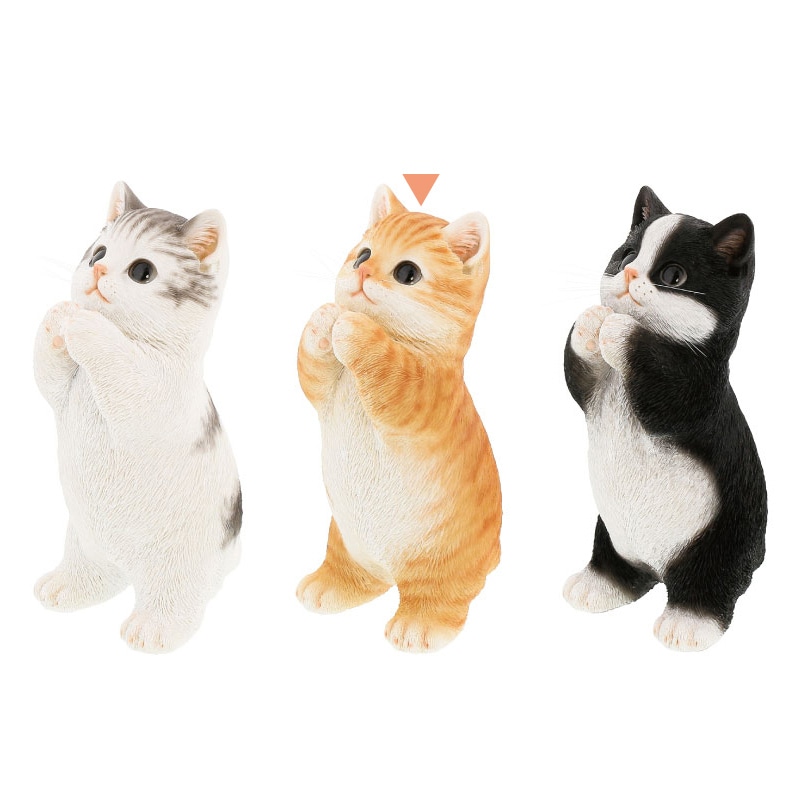 紅石 オブジェ べニーズキャット ちょうだい 茶トラ白 QB-041Y 1個(ご注文単位1個)【直送品】