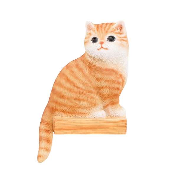 紅石 オブジェ べニーズキャット おすわり 茶トラ白 QB-046Y 1個（ご注文単位1個）【直送品】