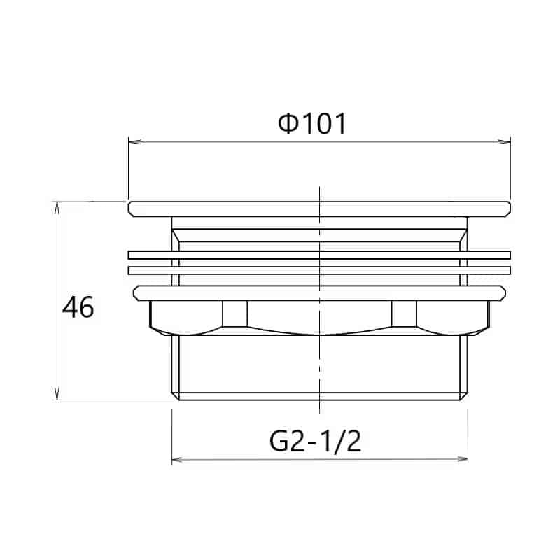 ミヤコ 真鍮製目皿栓 65A TA5751-TO-1028／65A 1個（ご注文単位1個）【直送品】
