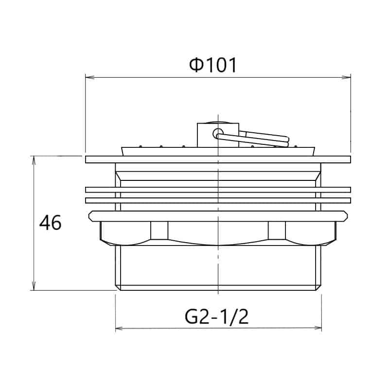 ミヤコ 真鍮共栓 ゴム栓付 65A TA5749-TO-1027／65A 1個（ご注文単位1個）【直送品】