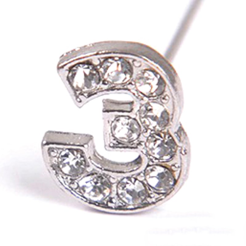 フロールエバー フラワーオーナメント　ナンバーピック 3 FLAC01-13 1本（ご注文単位1本）【直送品】