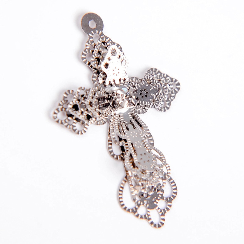 フロールエバー フラワーオーナメント　3Dチャーム クロス FLAC40-60 5個/袋（ご注文単位1袋）【直送品】