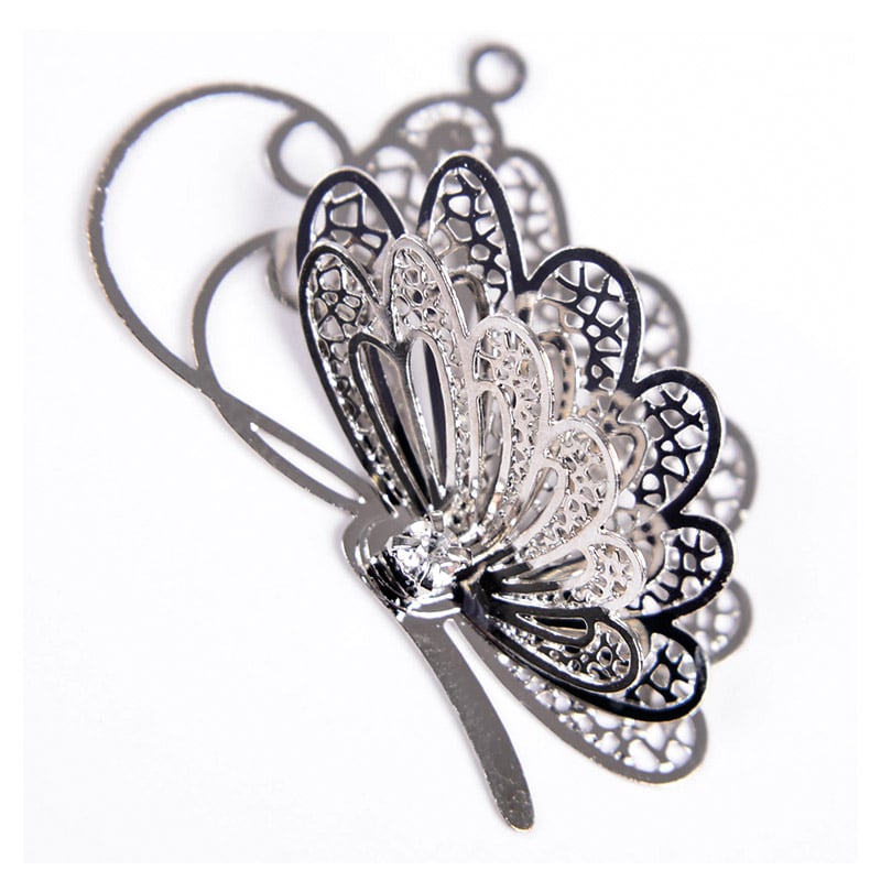 フロールエバー フラワーオーナメント　3Dチャーム パピヨン FLAC41-62 5個/袋（ご注文単位1袋）【直送品】