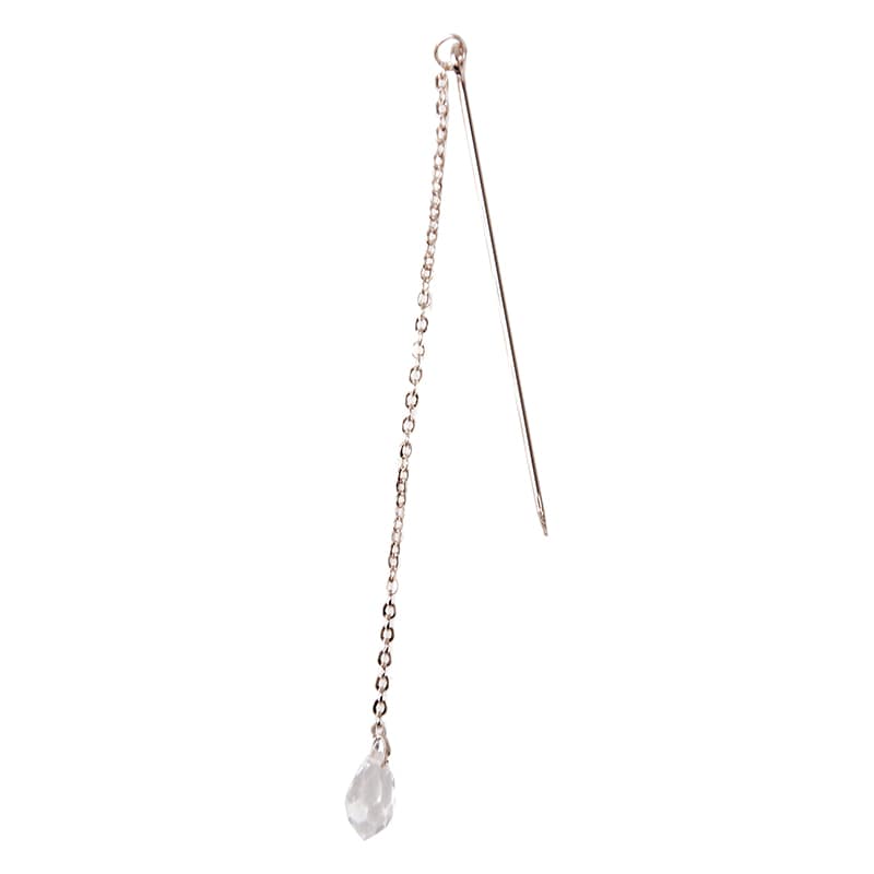 フロールエバー フラワーオーナメント デザインピックチェーン ティアドロップ シルバー FLAC03-71 2本/袋(ご注文単位1袋)【直送品】