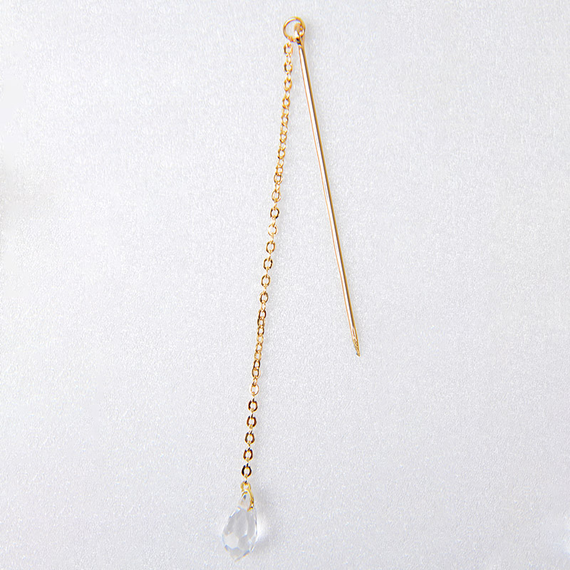 フロールエバー フラワーオーナメント デザインピックチェーン ティアドロップ ゴールド FLAC03-72 2本/袋(ご注文単位1袋)【直送品】