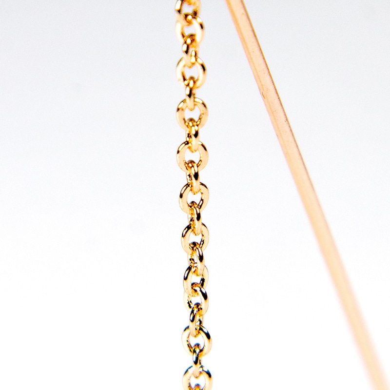 フロールエバー フラワーオーナメント デザインピックチェーン ティアドロップ ゴールド FLAC03-72 2本/袋(ご注文単位1袋)【直送品】