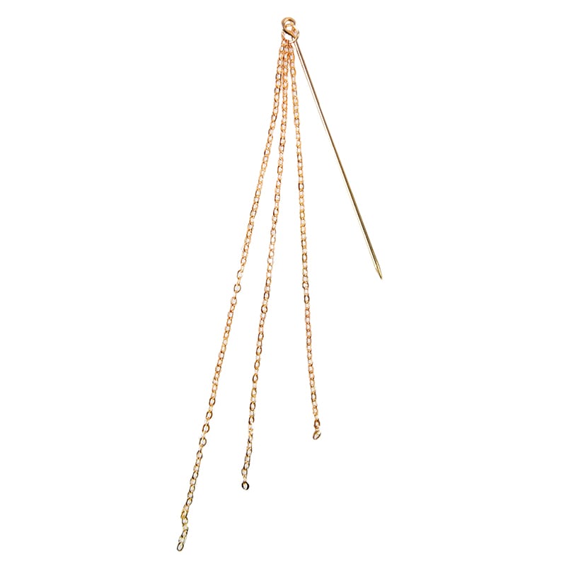 フロールエバー フラワーオーナメント デザインピックチェーン ラインチェーン ゴールド FLAC03-74 2本/袋(ご注文単位1袋)【直送品】