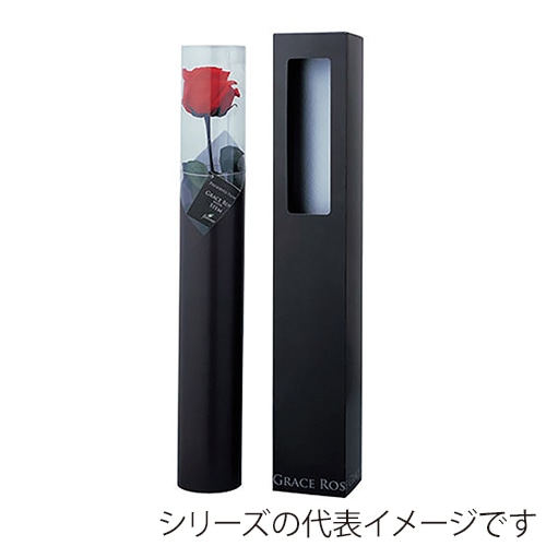 フロールエバー プリザーブドフラワー　グレースローズ　ステム付 タンジェリンオレンジ FL092-29 1本（ご注文単位1本）【直送品】