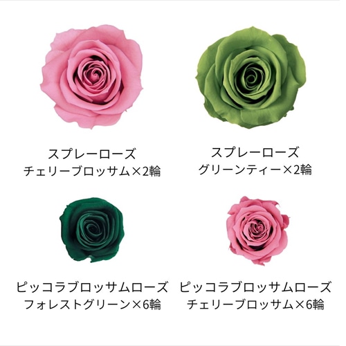 フロールエバー ブリザーブドフラワー　ローズパレット フォレスト FLP07041-141 1箱（ご注文単位1箱）【直送品】