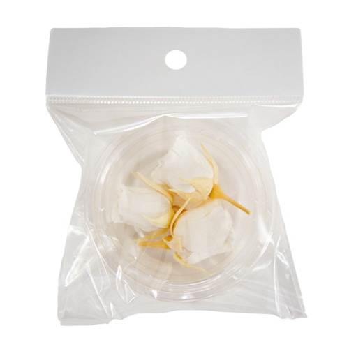 フロールエバー プリザーブドフラワー ピッコラブロッサムローズ 3P パールホワイト FLS00413-01 1パック（ご注文単位1パック）【直送品】