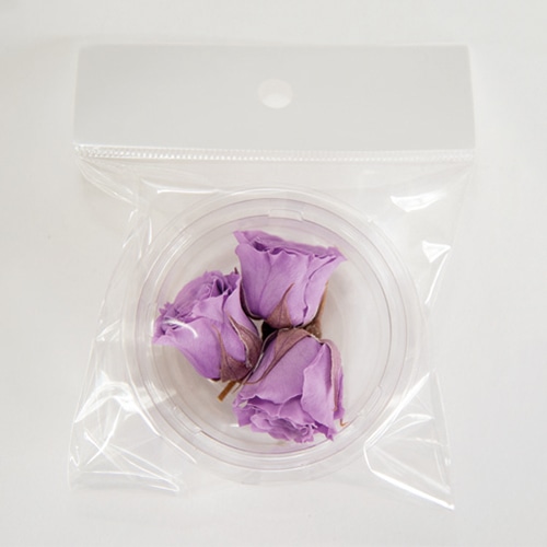 フロールエバー プリザーブドフラワー ピッコラブロッサムローズ 3P ソフトライラック FLS00413-43 1パック（ご注文単位1パック）【直送品】