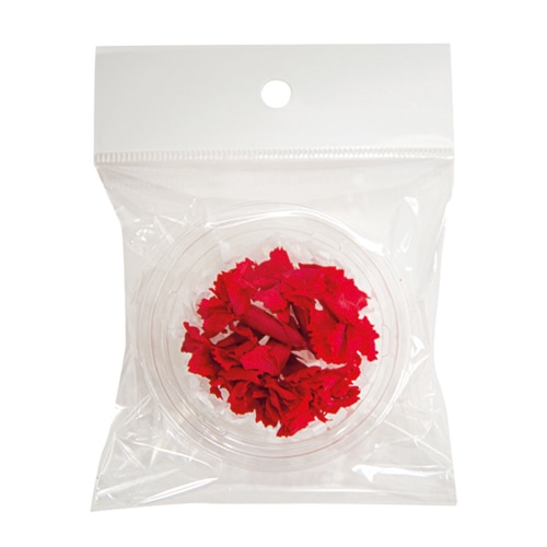 フロールエバー プリザーブドフラワー マイクロカーネーション 6P チェリーレッド FLS14006-05 1パック（ご注文単位1パック）【直送品】