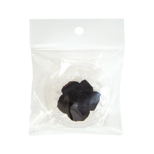 フロールエバー プリザーブドフラワー ブルーミングローズS SP ミッドナイトブラック FLBR0041-26 1パック（ご注文単位6パック）【直送品】