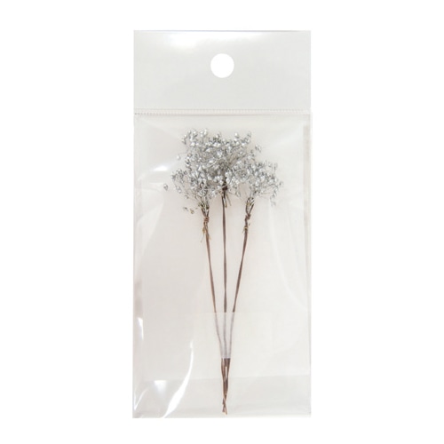フロールエバー プリザーブドフラワー シャイニーベイビーカスミソウ W SP シルバー FLPP634S-700 1パック（ご注文単位6パック）【直送品】
