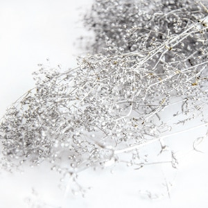 フロールエバー プリザーブドフラワー シャイニーベイビーカスミソウ シルバー FL834S-700 1束(ご注文単位1束)【直送品】