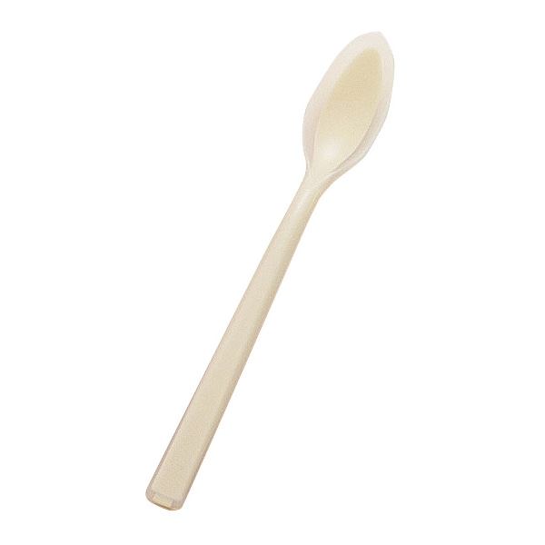 口あたりやさしいスプーン　一体深型　小 KU-06　イエロー  1個（ご注文単位1個）【直送品】