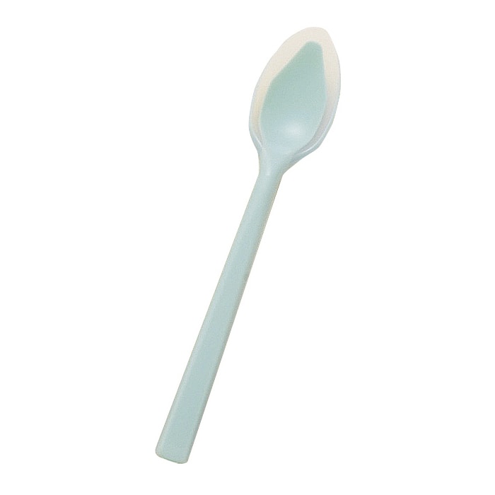 口あたりやさしいスプーン　一体深型　大 KU-07　ブルー  1個（ご注文単位1個）【直送品】