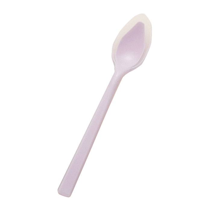口あたりやさしいスプーン　一体深型　大 KU-07　ピンク  1個（ご注文単位1個）【直送品】