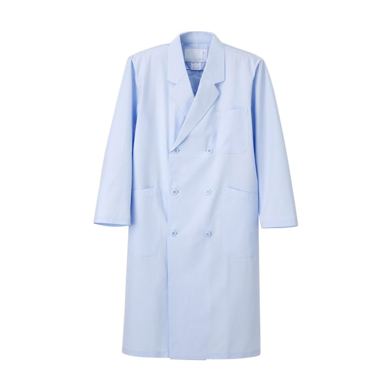 男子ダブル診察衣　KEX-5100　M ブルー  1個（ご注文単位1個）【直送品】