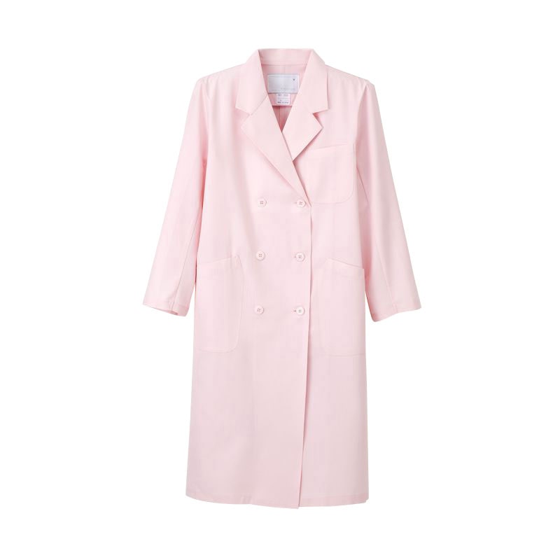 女子ダブル診察衣　KEX-5120　S ピンク  1個（ご注文単位1個）【直送品】