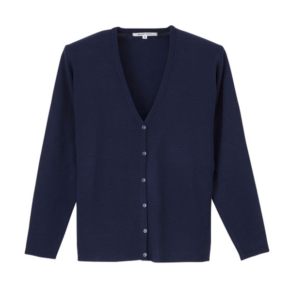 カーディガン CH-2100 M ネイビー 1個(ご注文単位1個)【直送品】