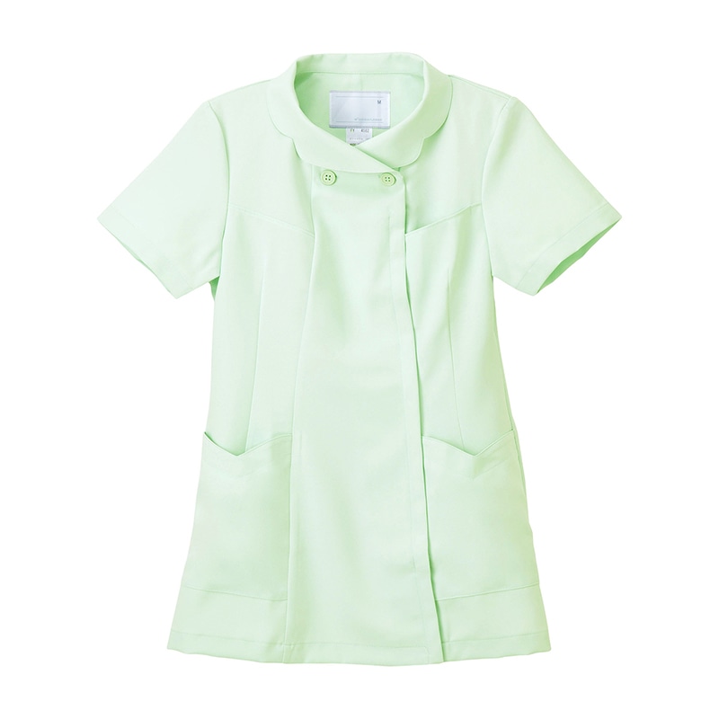 ナースジャケット チュニック FY-4582 LL グリーン 1個(ご注文単位1個)【直送品】