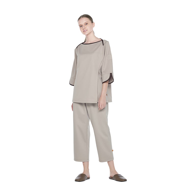 検診衣上衣　FK-1486　M　ベージュ   1枚（ご注文単位1枚）【直送品】