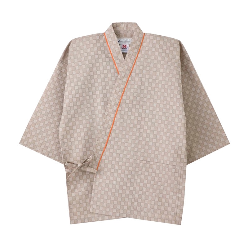 患者衣じんべい型　RG-1451　S　ベージュ   1枚（ご注文単位1枚）【直送品】