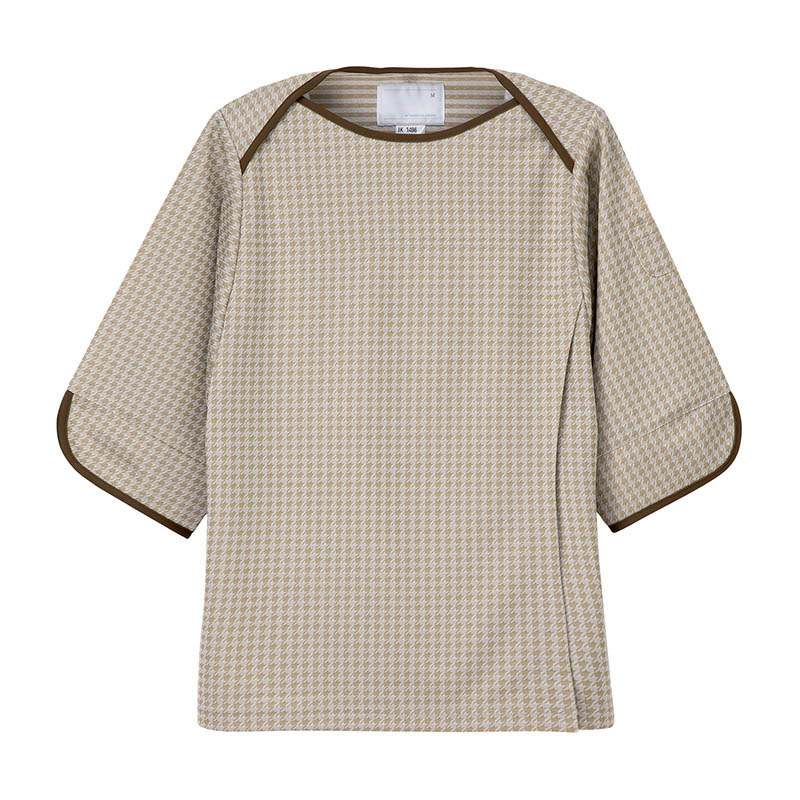 検診衣上衣　JK-1496　L　ベージュ   1枚（ご注文単位1枚）【直送品】