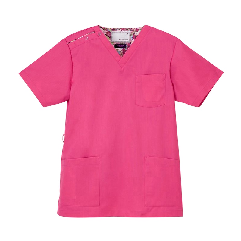 男女兼用スクラブ　LBL-4372　SS ディープピンク  1個（ご注文単位1個）【直送品】