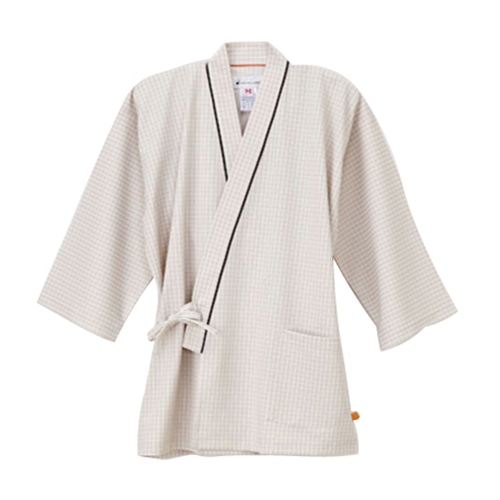 男女兼用　患者衣　甚平型 FG-1511　S　ベージュ  1枚（ご注文単位1枚）【直送品】