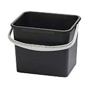 PP 角型 バケツ WP-150-0(黒) 1個(ご注文単位1個)【直送品】