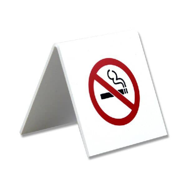 えいむ 禁煙プレート NO SMOKING ホワイト・ブラック SI-5 1個（ご注文単位1個）【直送品】