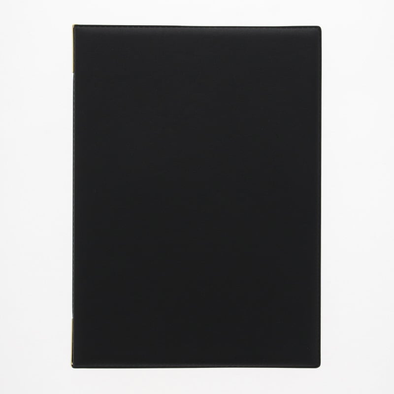 えいむ レザータッチメニューブック A4 大 ブラック LB-401 1個（ご注文単位1個）【直送品】