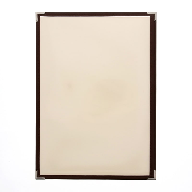 えいむ クリアテーピングメニューブック A4 2ページ 茶 LTA-42 1個（ご注文単位1個）【直送品】